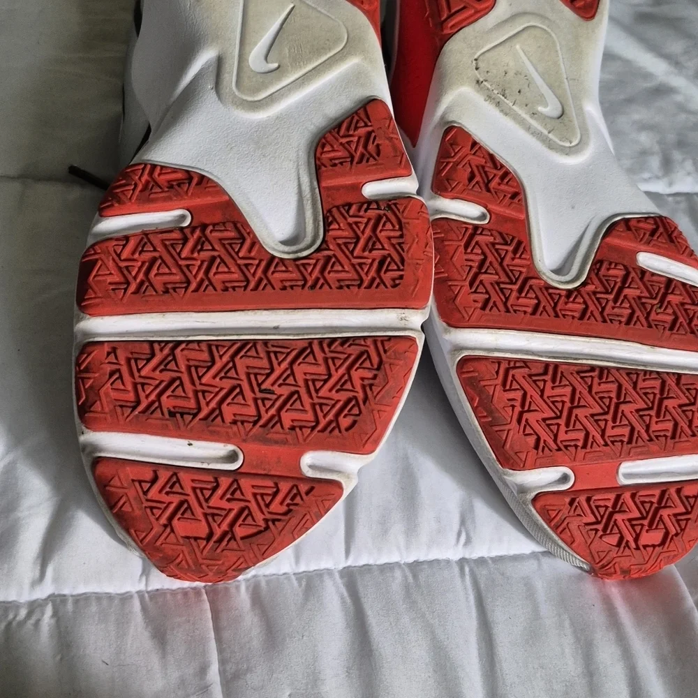 Nike Gray and Red Athletic Shoes
